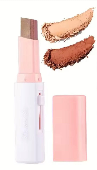 Resaltador nacarado 2 en 1, barra de sombra de ojos, brillo, sombra de ojos, delineador de ojos, maquillaje de ojos