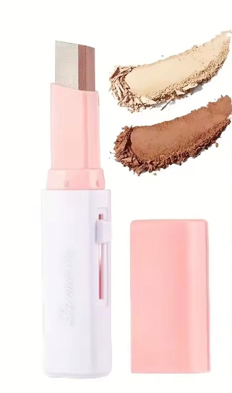 Resaltador nacarado 2 en 1, barra de sombra de ojos, brillo, sombra de ojos, delineador de ojos, maquillaje de ojos